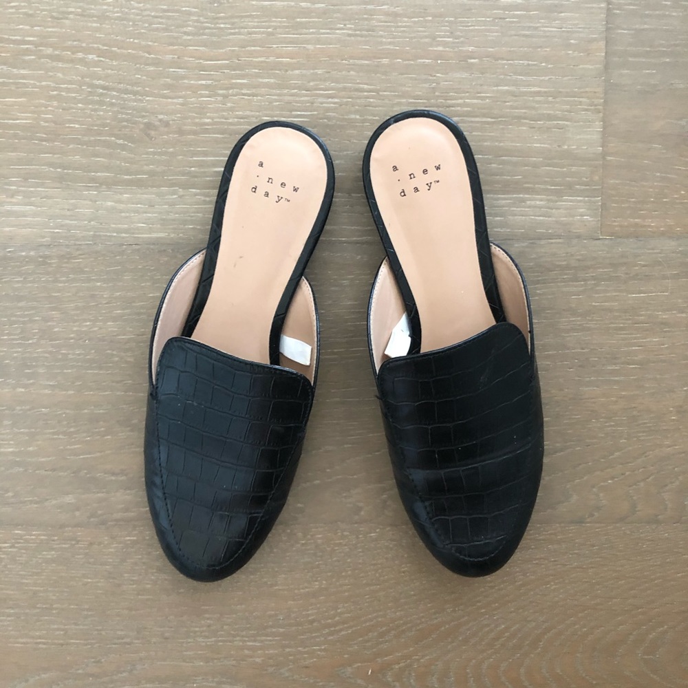 Black loafers